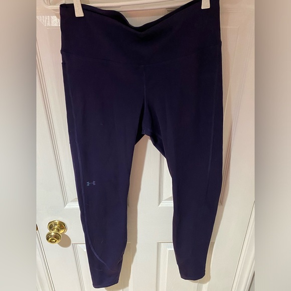 Under armour rush purple leggings compression size large - Picture 1 of 4